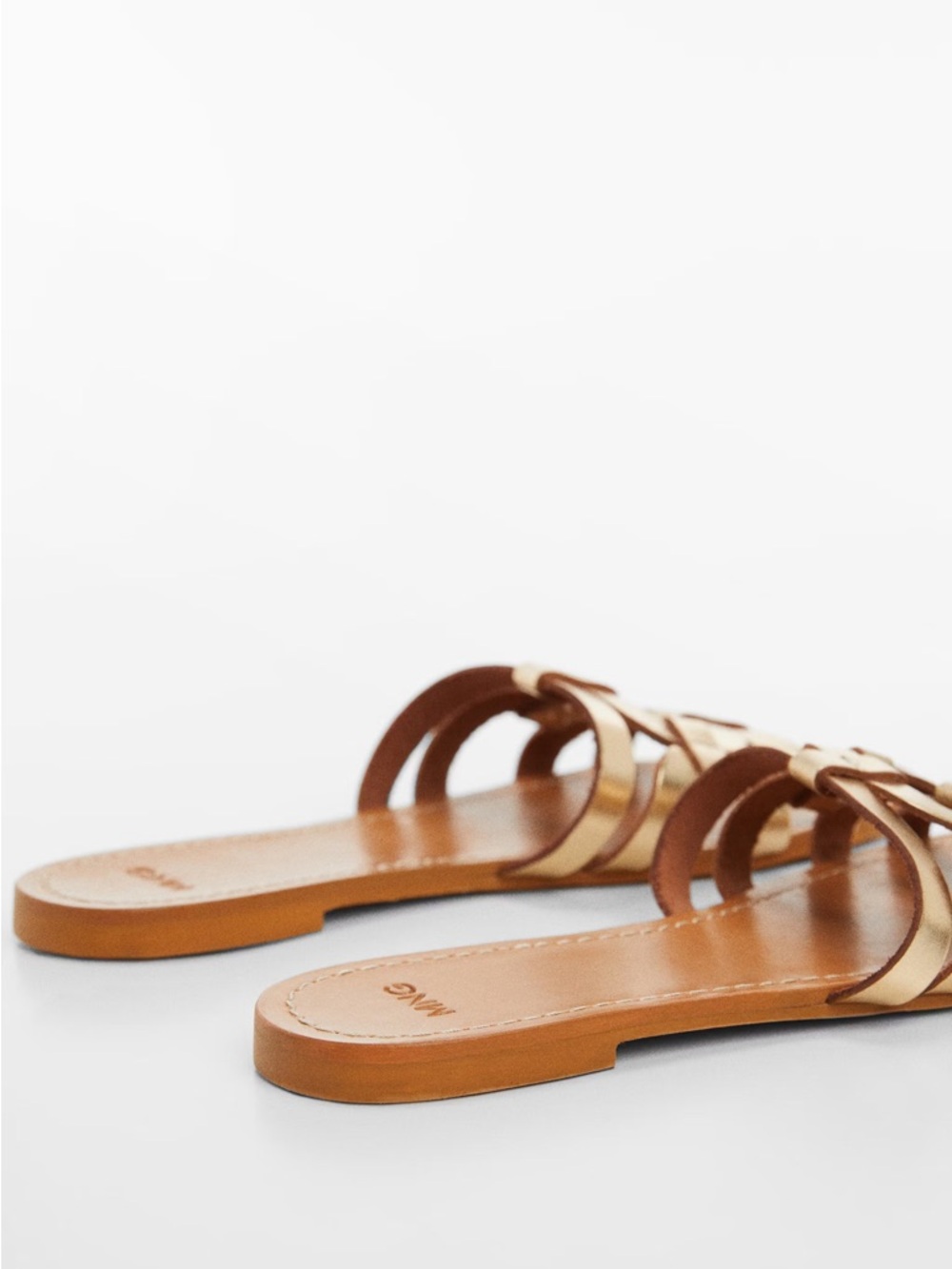 Mango Leather Straps Sandals - 7 1/2 (EUR 38) - Picture 3 of 5